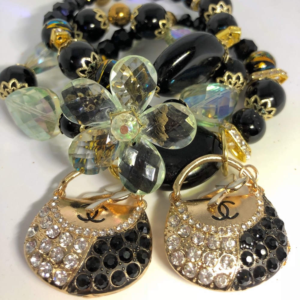 Black and gold Bracelet